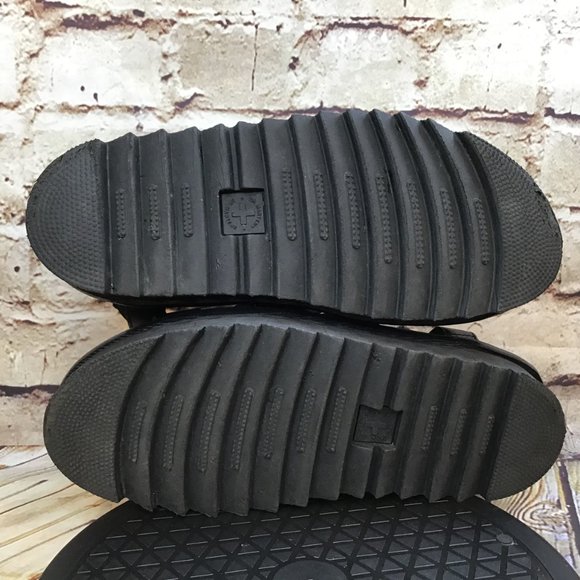 Dr. Doc Martens Women's Blaire Black Leather Adjustable Ankle Strap Sandals 9 - Picture 5 of 7